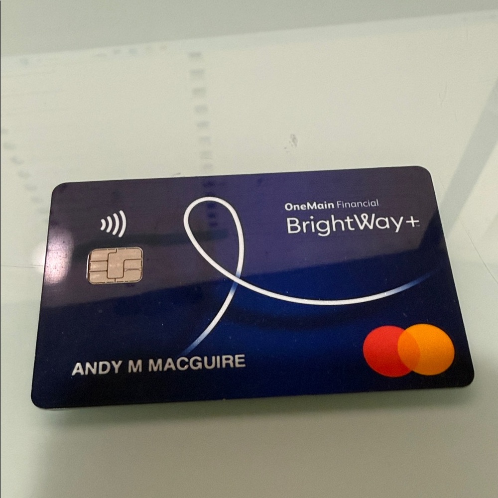 Blue and White Card